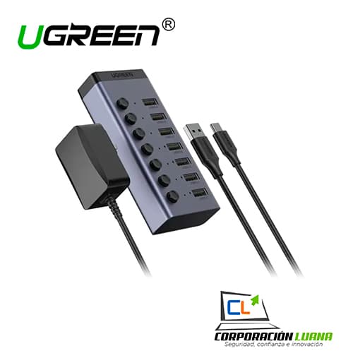 Imagen de 7 PORT USB 3.0 HUB ( 90305 ) 12V 2A POWER SUPPLY