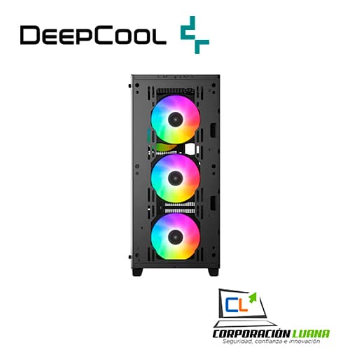 Imagen de CASE DEEPCOOL ( CC560 A-RGB V2 ) S/FUENTE | 4 FAN ARGB | NEGRO | VIDRIO TEMPLADO