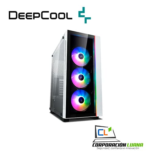 Imagen de CASE DEEPCOOL MATREXX 55 V3 WH ( DP-ATX-MATREXX55V3-AR-WH-3F ) S/FUENTE | BLANCO | 3 FAN | VIDRIO TEMPLADO