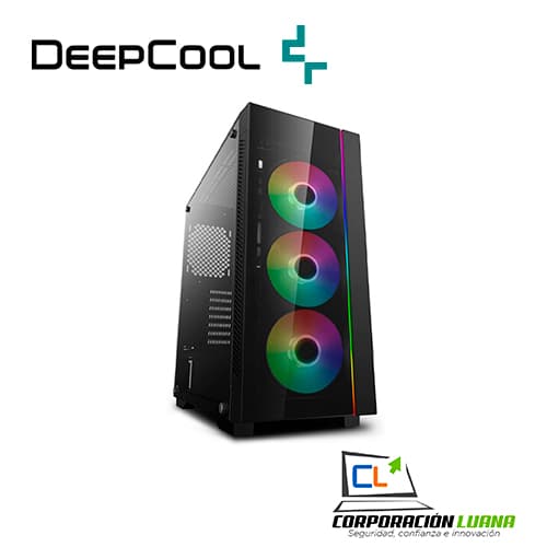 Foto del producto CASE DEEPCOOL MATREXX 55 V3 4F ( DP-ATX-MATREXX55V3-AR-4F ) S/FUENTE | NEGRO | 4 FAN | VIDRIO TEMPLADO