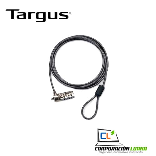 Foto del producto CABLE DE SEGURIDAD TARGUS ( ASP61LA ) DEFCON T-LOCK CLAVE 4 DIGITOS BOLSA