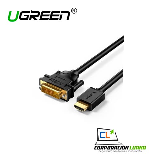 Foto del producto CABLE HDMI TO DVI 24+1 ( 10135 ) SUPPORT 1080P RESOLUTION 2M UGREEN