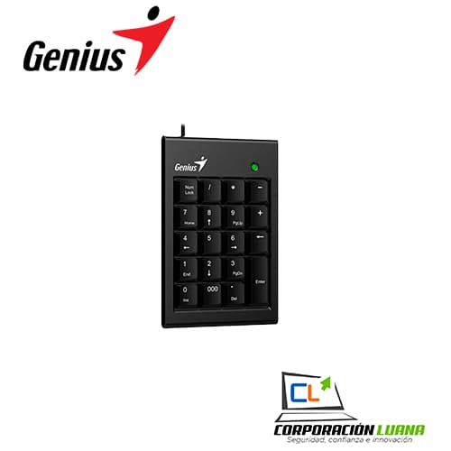 Imagen de TECLADO NUMERICO GENIUS NUMPAD 110 ( 31300016400 ) CHOCOLATE KEYS | NEGRO