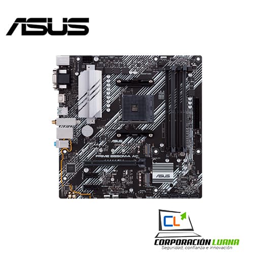 Imagen de MOTHERBOARD ASUS PRIME B550M A AC ( PRIME-B550M-A-AC ) DDR4 | AM4