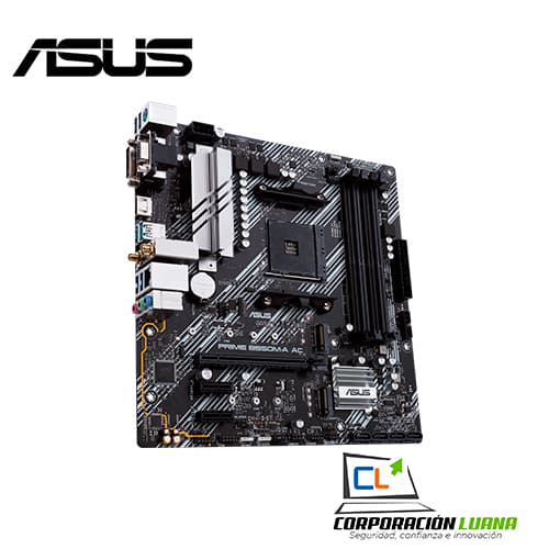 Imagen de MOTHERBOARD ASUS PRIME B550M A AC ( PRIME-B550M-A-AC ) DDR4 | AM4