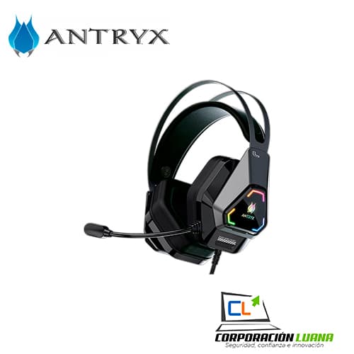 Imagen de AUDIFONOS C/MICROFONO ANTRYX RAIDER ( AGH-7500K7RV ) NEGRO | 7.1 | ADAP. USB - TIPO C