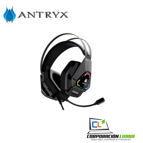 Imagen de AUDIFONOS C/MICROFONO ANTRYX RAIDER ( AGH-7500K7RV ) NEGRO | 7.1 | ADAP. USB - TIPO C