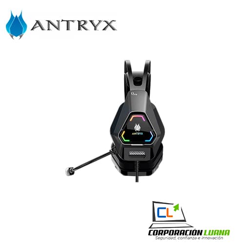 Imagen de AUDIFONOS C/MICROFONO ANTRYX RAIDER ( AGH-7500K7RV ) NEGRO | 7.1 | ADAP. USB - TIPO C