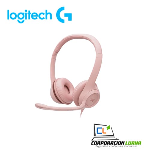 AUDIFONOS C/MICROFONO LOGITECH H390 ( 981-001280 ) CANCELLING ROSE