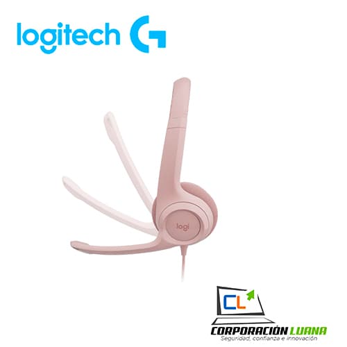 Imagen de AUDIFONOS C/MICROFONO LOGITECH H390 ( 981-001280 ) CANCELLING ROSE