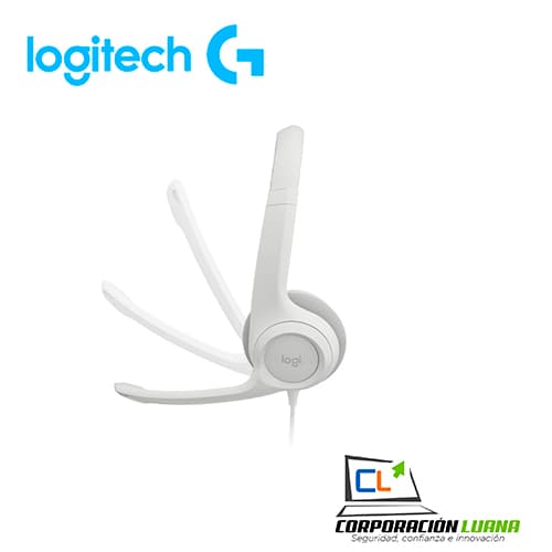 Imagen de AUDIFONOS C/MICROFONO LOGITECH H390 ( 981-001285 ) CANCELLING WHITE