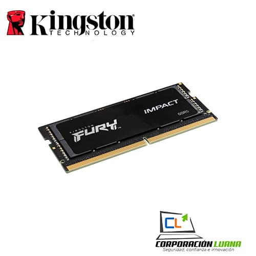 Imagen de MEMORIA RAM SODIMM KINGSTON FURY IMPACT 16GB 4800 MTS ( KF548S38IB-16 ) DDR5