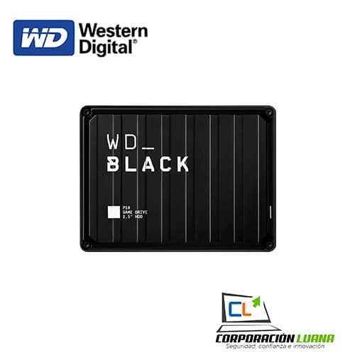 Imagen de DISCO DURO EXTERNO WESTERN DIGITAL P10 4TB ( WDBA3A0040BBK-WESN ) NEGRO