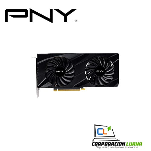 Imagen de TARJETA DE VIDEO PNY GEFORCE RTX 3060 VERTO ( VCG30608DFBPB1 ) 8GB - GDDR6 | 2 FANES