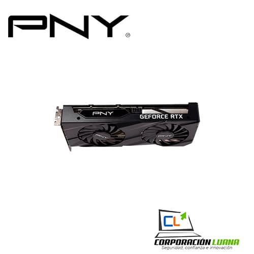 Imagen de TARJETA DE VIDEO PNY GEFORCE RTX 3060 VERTO ( VCG30608DFBPB1 ) 8GB - GDDR6 | 2 FANES