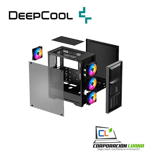 Imagen de CASE DEEP COOL MATREXX 50 4FS MESH ( DP-ATX-MATREXX50-MESH-4FS ) S/ FUENTE | NEGRO | 1 PANEL