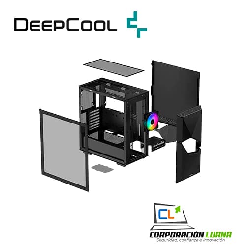 Imagen de CASE DEEP COOL CYCLOPS BK ( R-BKAAE1-C-1 ) S/FUENTE | NEGRO