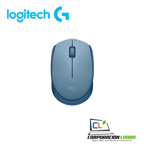 MOUSE INALAMBRICO LOGITECH M170 ( 910-006863 ) GRIS AZULADO