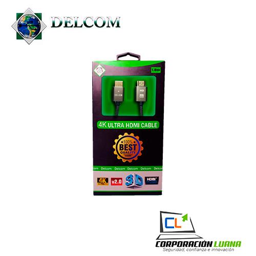 CABLE HDMI 2.0 SLIM DELCOM ( UHD-001 ) 4K | 1.8M