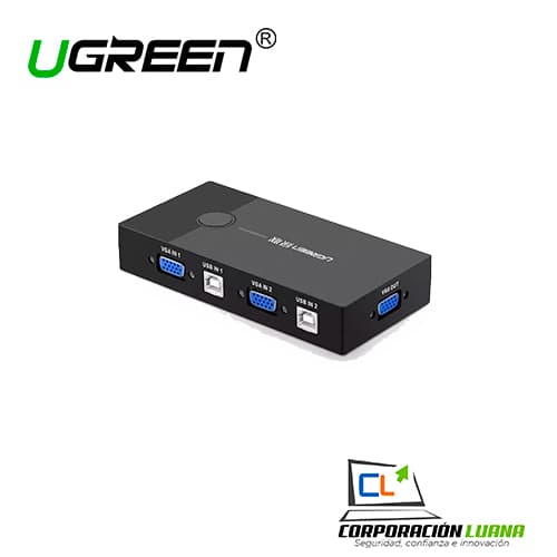 Foto del producto ADAPTADOR 2 PORT 2IN 1 UGREEN ( 30357 ) BUS VGA KVM SWITCH BOX