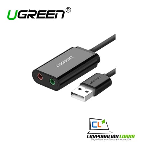 ADAPTADOR USB TO 3.5MM UGREEN ( 30724 ) SOUND CARD
