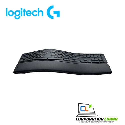 Imagen de TECLADO INALAMBRICO LOGITECH ERGO K860 ( 920-009845 ) NEGRO MATE | REPOSA MUÑECAS - CURVEADO |