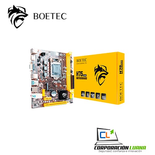 Imagen de MOTHERBOARD BOETEC H75 INTEL DDR3 LGA 1155