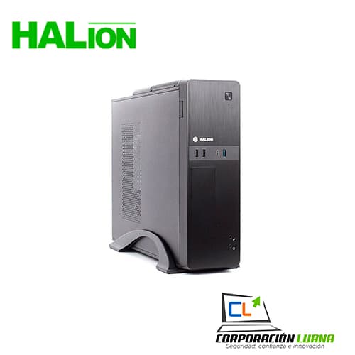CASE SLIM C/FUENTE HALION SUPRA PRO ( S615 ) NEGRO | 350W