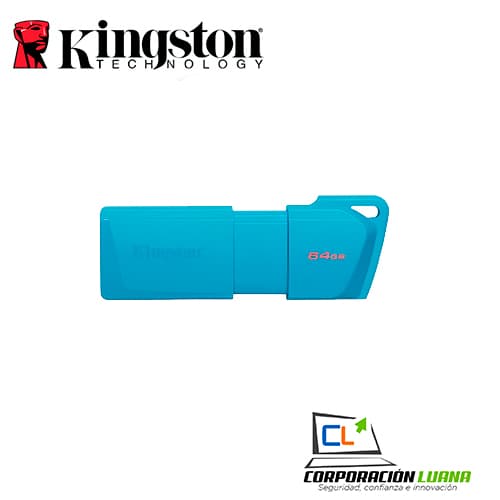 MEMORIA USB KINGSTON DT EXODIA NEON 64GB ( KC-U2L64-7LB ) AZUL | USB3.2