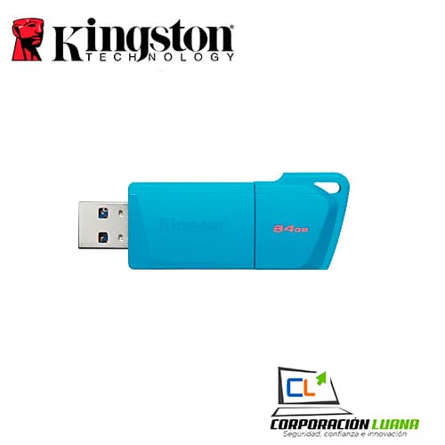 Imagen de MEMORIA USB KINGSTON DT EXODIA NEON 64GB ( KC-U2L64-7LB ) AZUL | USB3.2