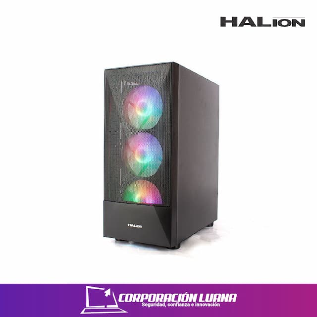 CASE HALION POLARIS ( CR13 ) C/FUENTE 500W | X4 FAN - LED RGB