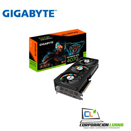 Imagen de TARJETA DE VIDEO GIGABYTE RTX 4070 GAMING ( GV-N4070GAMING OC-12GD ) 12GB - GDDR6X | X3 FAN | DLSS | 192 BIT