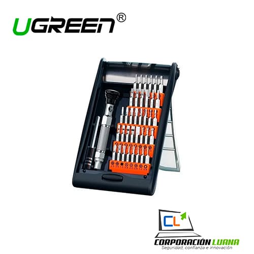 JUEGO DE DESTORNILLADORES | 38 EN 1 | IMANTADO UGREEN 80459