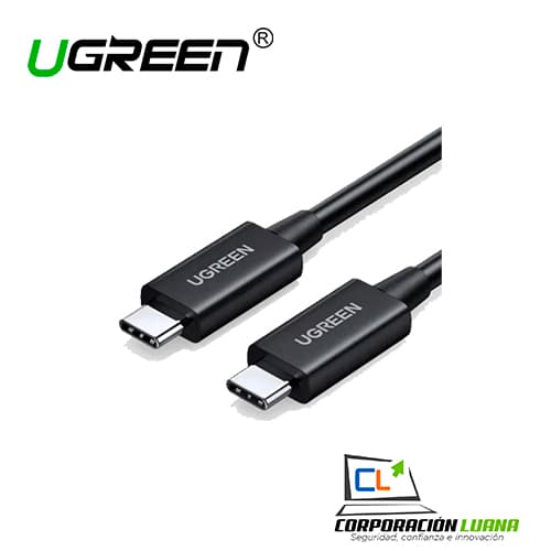 ADAPTADOR UGREEN USB-C TO USB-C THUNDERBOLT 4 ( 30389 ) 100W 8K CABLE 0.8M