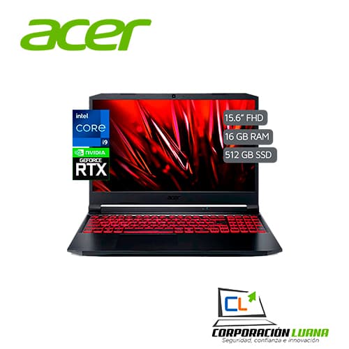 Imagen de LAPTOP ACER NITRO 5 CORE I9 11900H ( AN515-57-919C ) RAM 16GB | SSD 512GB | 15.6 FHD - 144HZ | RTX 3060 6GB | WIN 11