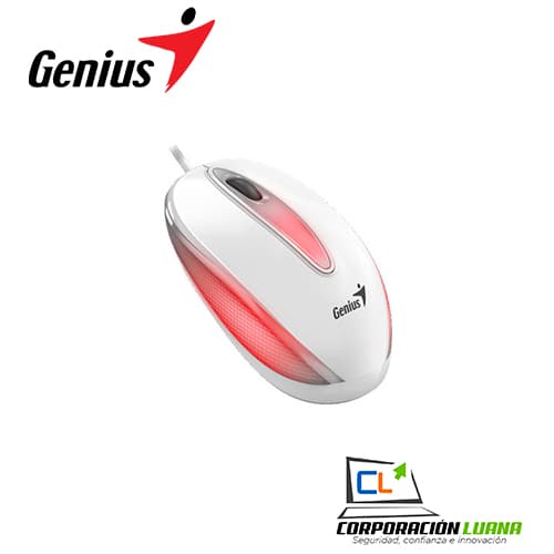 Foto del producto MOUSE GENIUS DX-MINI USB OPTICO RGB WHITE ( 31010025401 )