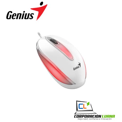 MOUSE GENIUS DX-MINI USB OPTICO RGB WHITE ( 31010025401 )