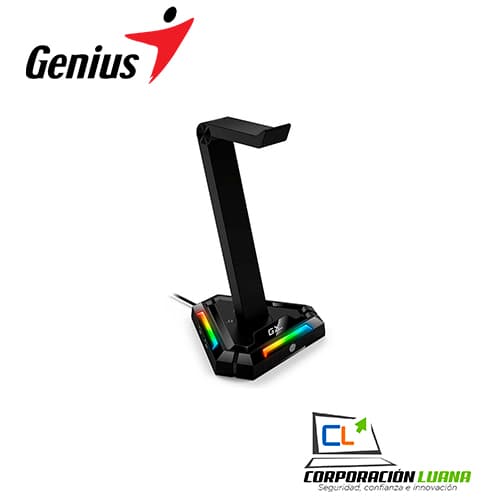 SOPORTE PARA AUDIFONOS GENIUS GX-UH100 RGB ( 31250017400 ) BLACK | LED RGB