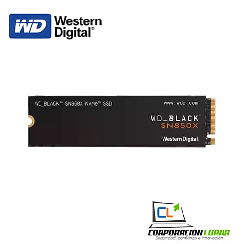 Foto del producto SSD WESTERM DIGITAL SN850X 2TB ( WDS200T2X0E-00BCA0 ) BLACK | NVME