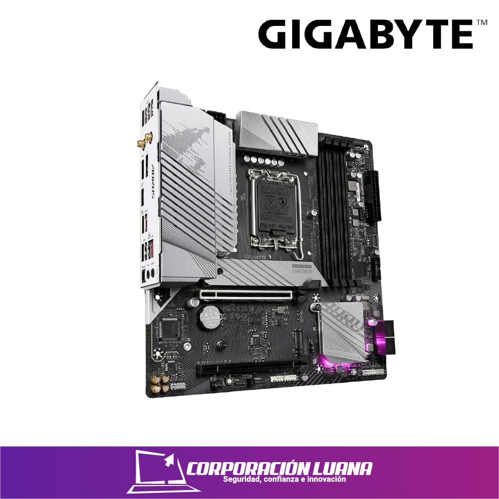 Imagen de MOTHERBOARD GIGABYTE B760M AORUS ELITE AX ( B760M AORUS ELITE AX ) DDR5 | LGA1700 | LED RGB