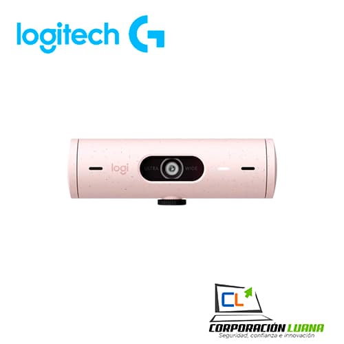 Imagen de CAMARA WEB LOGITECH BRIO 500 (960-001418 ) ROSADA/NEGRO | FHD 30 FPS