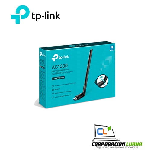 Foto del producto ADAPTADOR TP-LINK AC1300 ( TL-ARCHER T3U PLUS ) USB 3.0 | 1 ANTENA