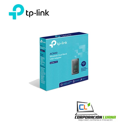 Imagen de ADAPTADOR INALAMBRICO TP-LINK AC600 DUAL BAND ( ARCHER T2U ) V3.0 MINI | 200 MBPS | 433 MBPS