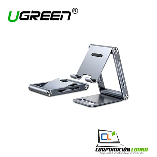 Imagen de UGREEN LP263 ( 80708 ) SOPORTE DE TELEFONO DE ALUMINIO AJUSTABLE - COMPATIBLE PARA TELEFONO DE 4.7-7.9 PULGADAS