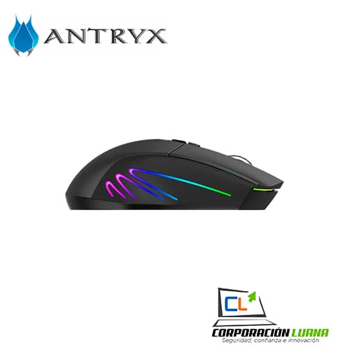 Imagen de MOUSE GAMER ANTRYX SCORPIO II CHROME STORM ( AGM-CS5500WK ) INALAMBRICO | LED REGB