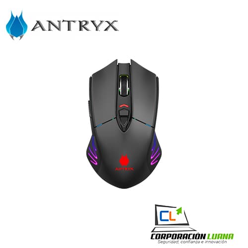 Imagen de MOUSE GAMER ANTRYX SCORPIO II CHROME STORM ( AGM-CS5500WK ) INALAMBRICO | LED REGB
