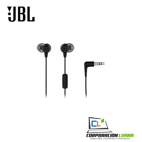 AUDIFONOS JBL PURE BASS SOUND ( C50HI ) NEGRO | JACK 3.5 MM