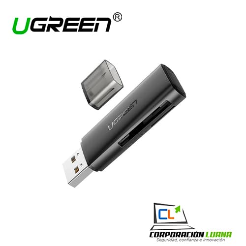 Imagen de CARD READER UGREEN ( 60722 ) USB-A 3.0 MALE TO TF/SD