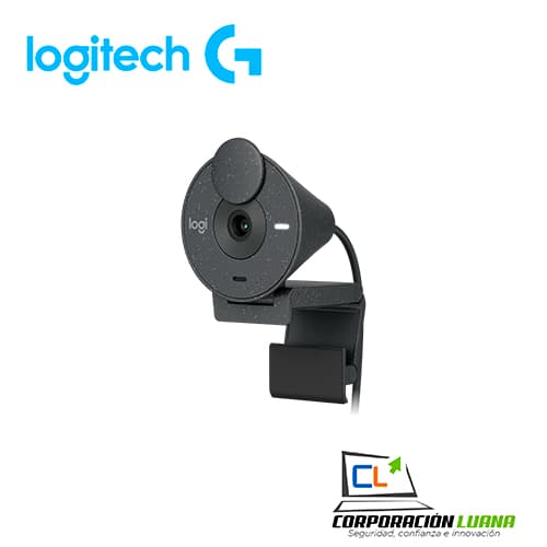 CAMARA WEB LOGITECH BRIO 300 ( 960-001413 ) FHD | USB-C | NEGRO