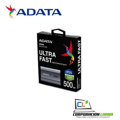 Imagen de SSD EXTERNO ADATA 500GB ( SE880 ) USB - TIPO-C